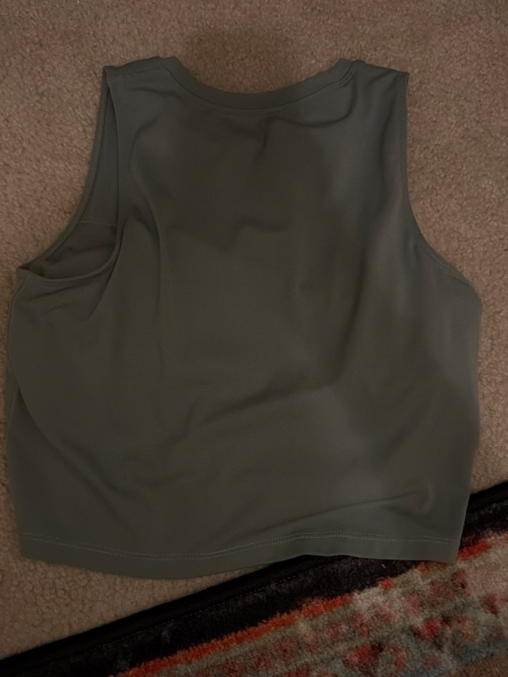 Alphalete Olive Green Cropped Tank Top